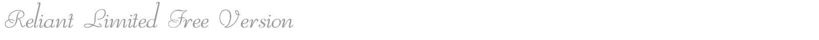 Reliant Trash font preview